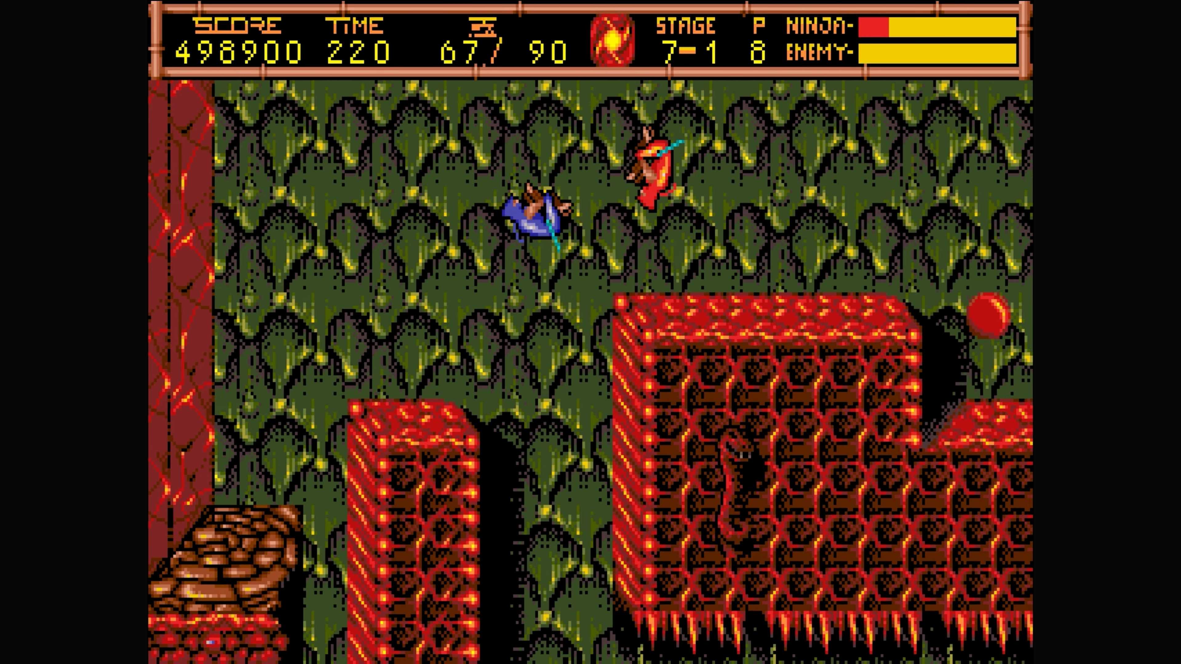 ninja gaiden 2 Ryu platforming in the jungle