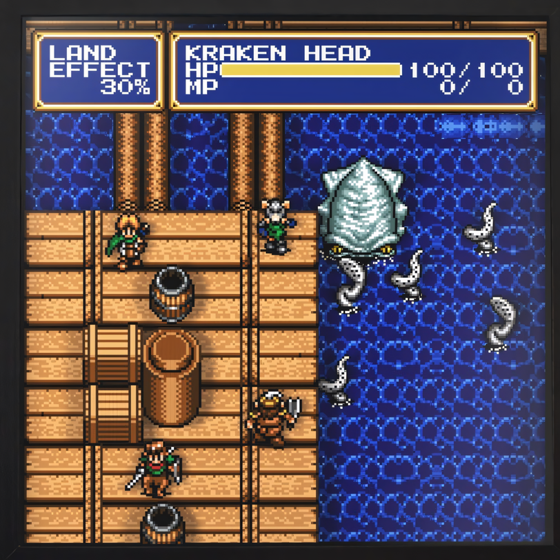shining force 2 kraken fight