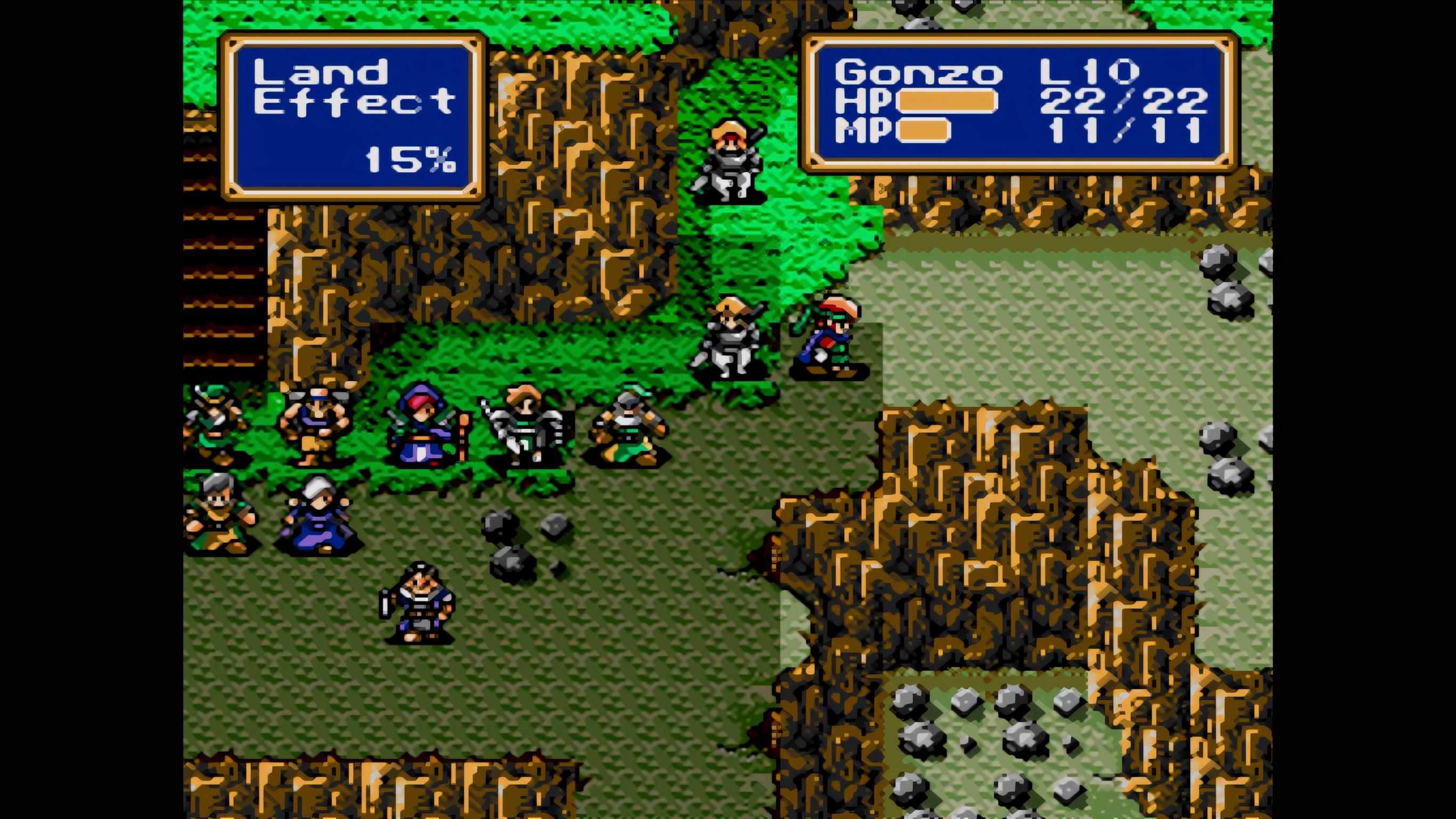 shining force 2 rocky mountain combat