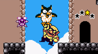 A screenshot of gameplay from Wario Land 2