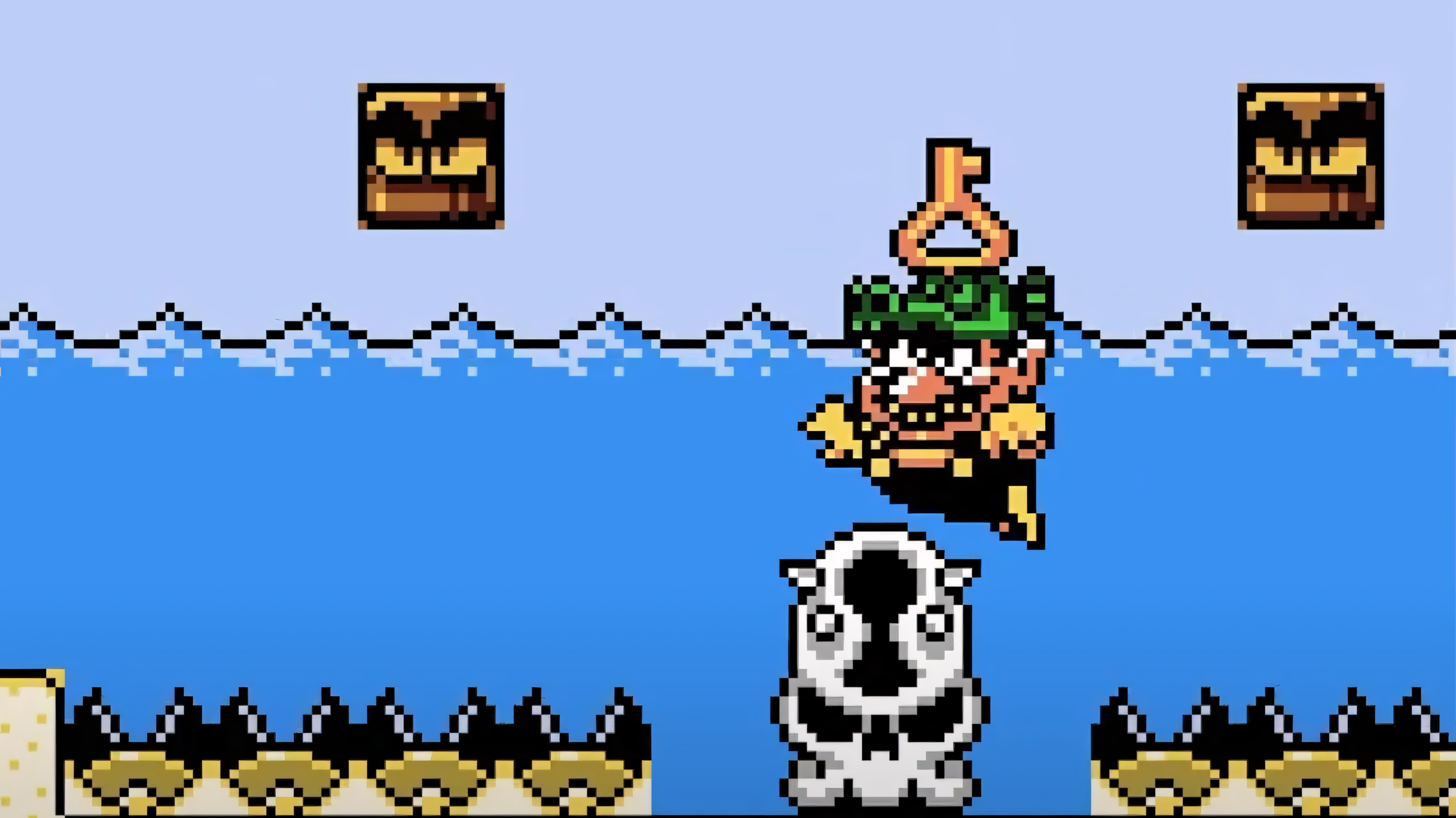 A screenshot of gameplay from Wario Land: Super Mario Land 3