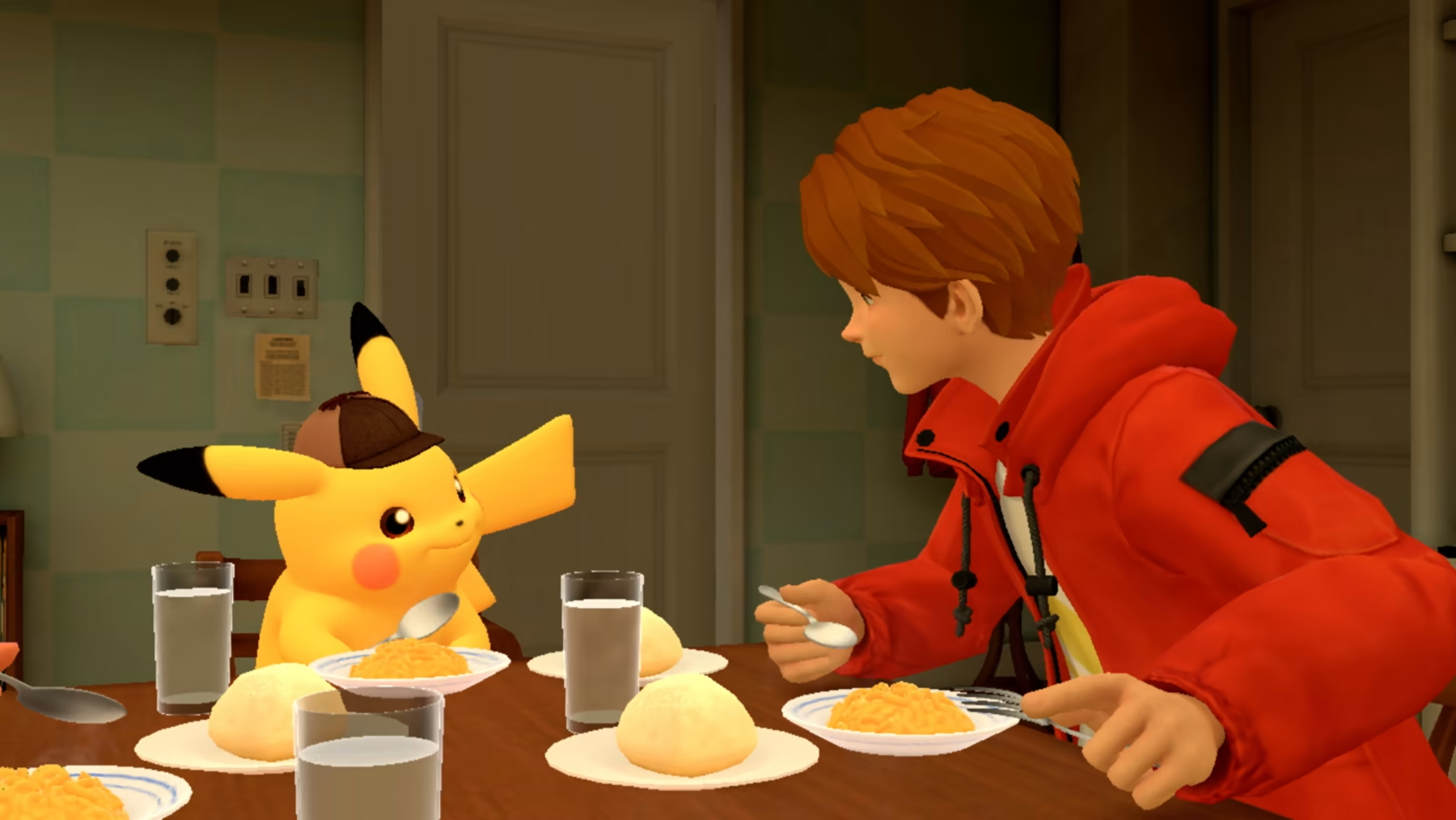 A screenshot of gameplay for Detective Pikachu