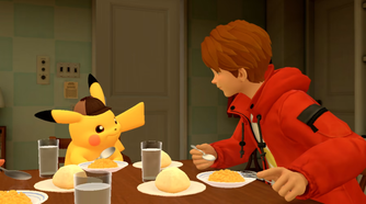 A screenshot of gameplay for Detective Pikachu