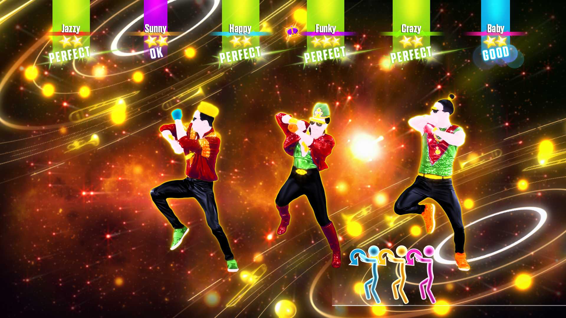 A screenshot of gameplay from Just Dance 2017