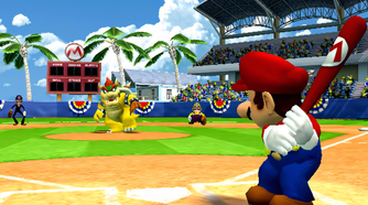 mario superstar baseball mario batting