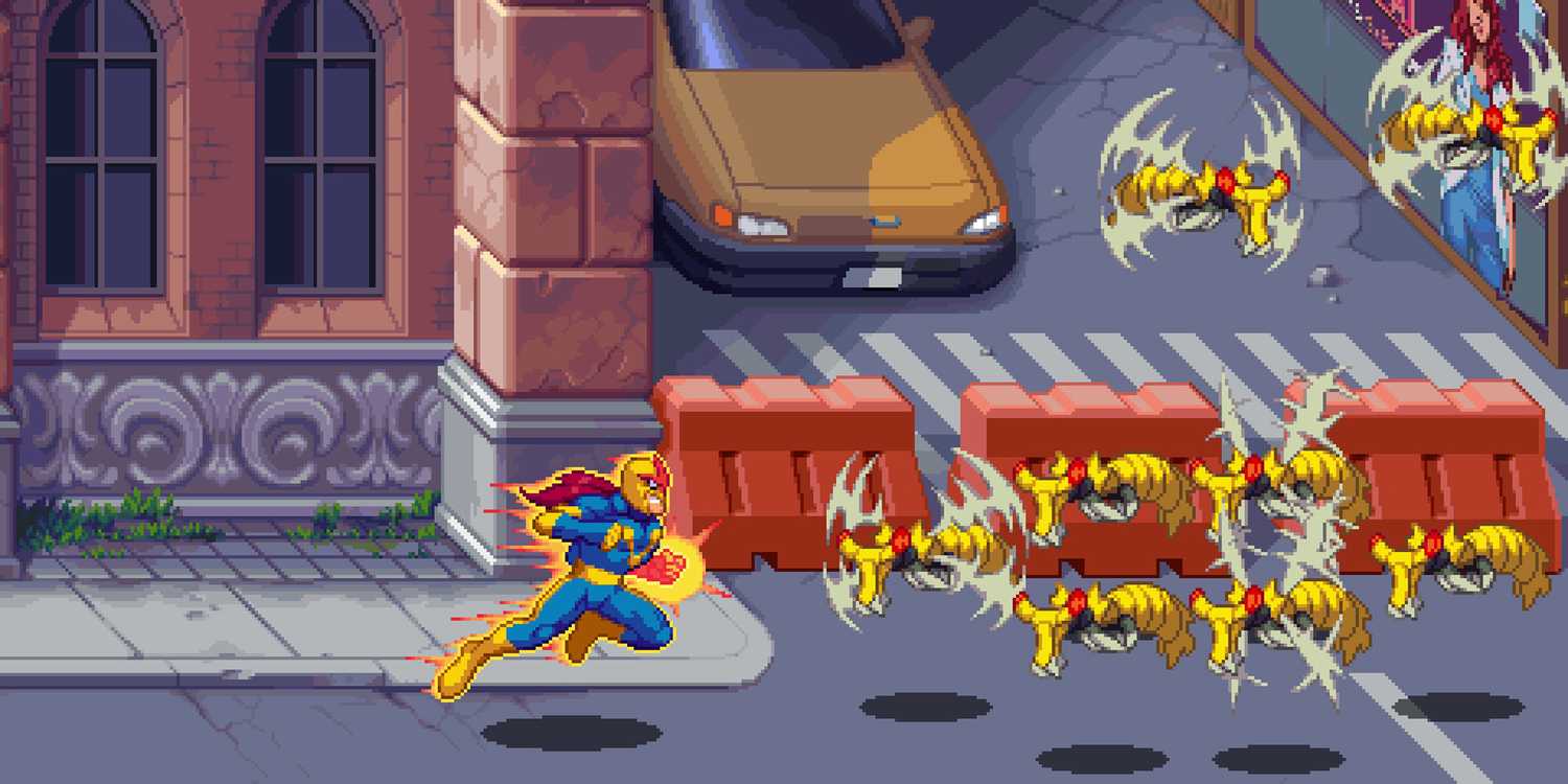 A screenshot of gameplay from Marvel Cosmic Invasion
