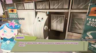 promise mascot agency tofu stuck in a door