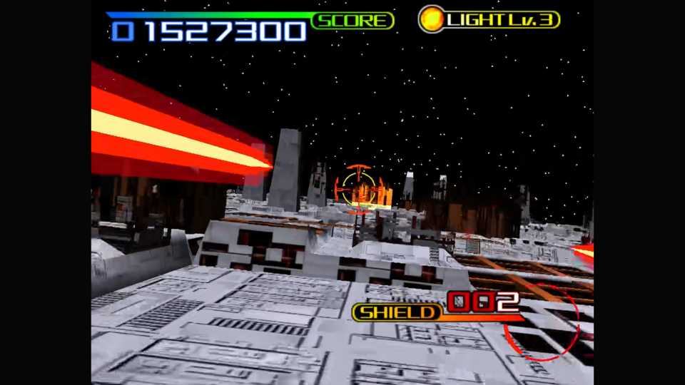 A screenshot of gameplay from Star Wars Arcade Trilogy