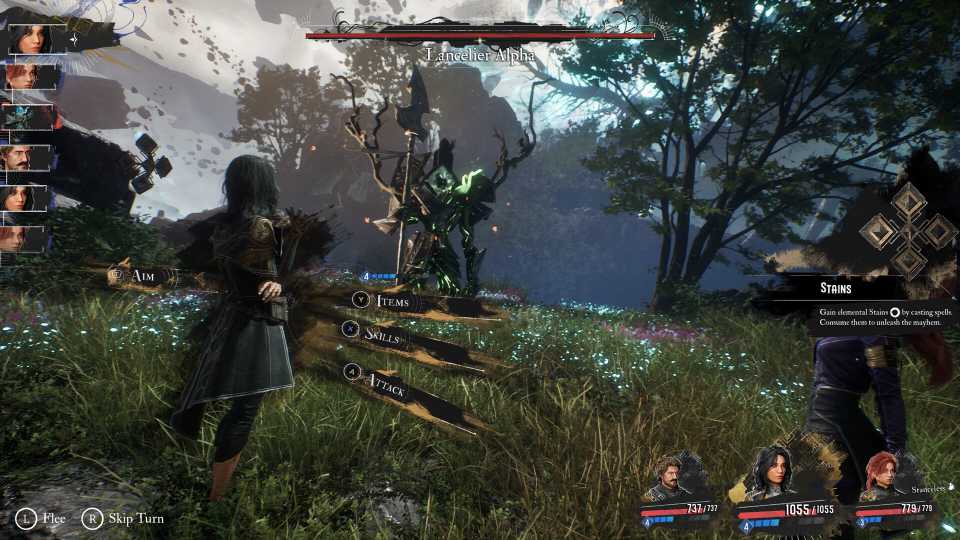 A screenshot of gameplay from Clair Obscur: Expedition 33