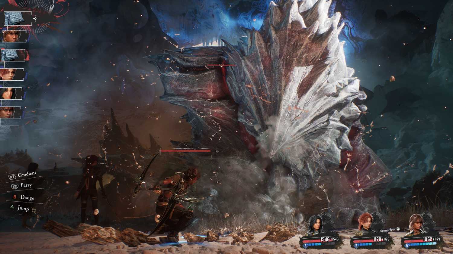 A screenshot of gameplay from Clair Obscur: Expedition 33