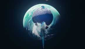 a look from space at the planet in Marathon