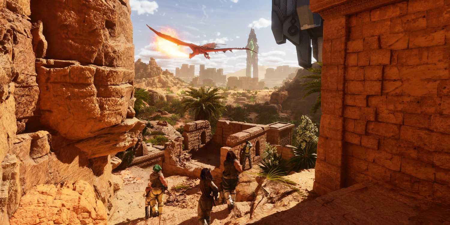 A desert town in Ark: Survival Ascended