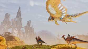 Riding dinosaurs in Ark: Survival Ascended