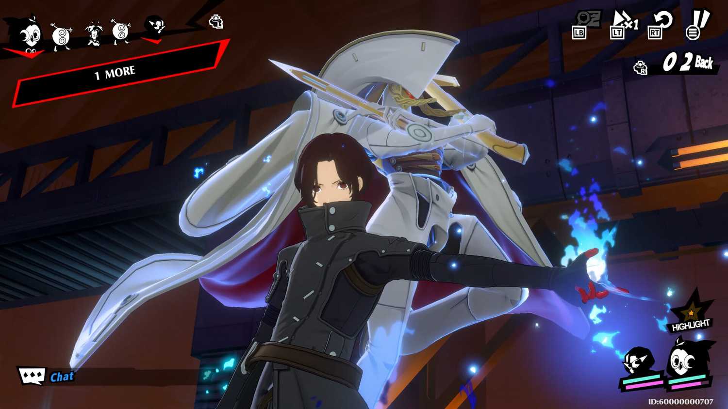 A close up of a character in Persona 5