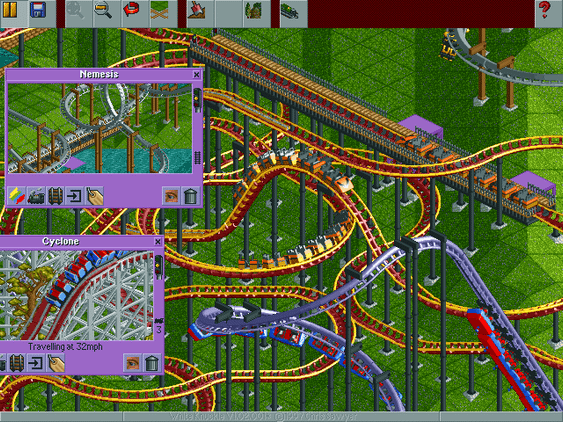 rollercoaster tycoon twisting tracks