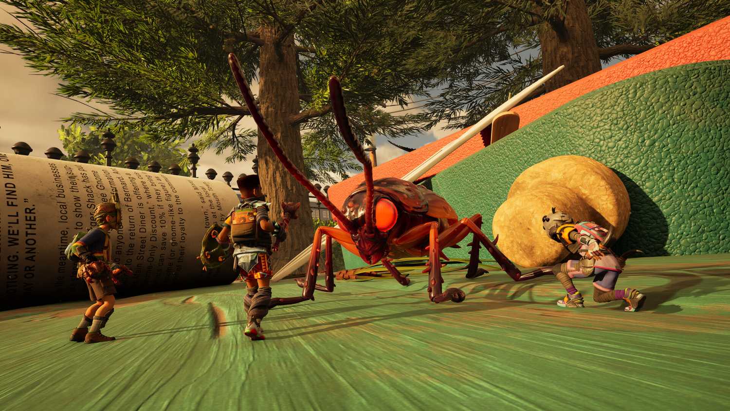 Fighting a Roach in Grounded 2