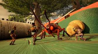 Fighting a Roach in Grounded 2