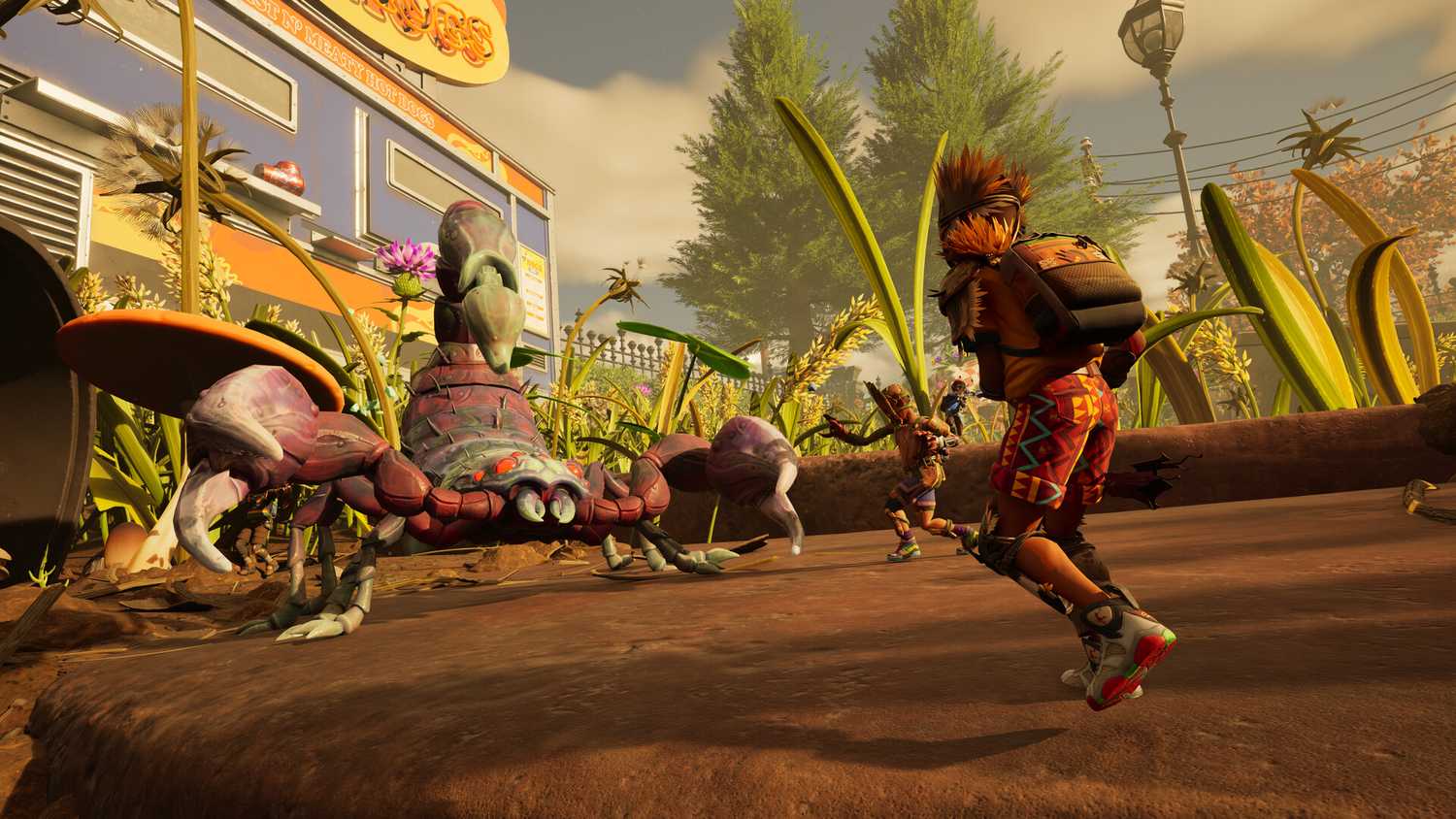 Fighting a scorpion in Grounded 2