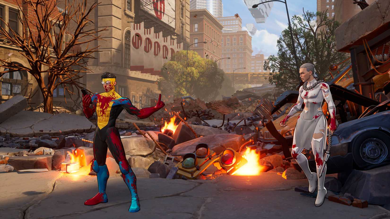A screenshot of gameplay from Invincible VS