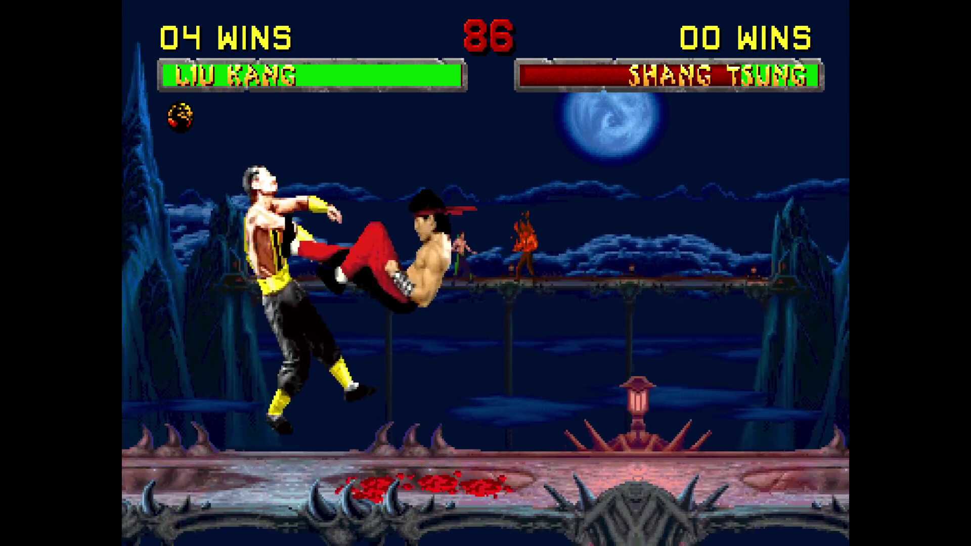A screenshot of gameplay from Mortal Kombat: Legacy Kollection