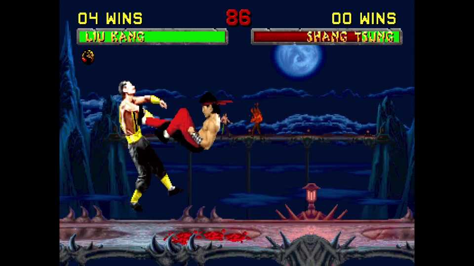 A screenshot of gameplay from Mortal Kombat: Legacy Kollection