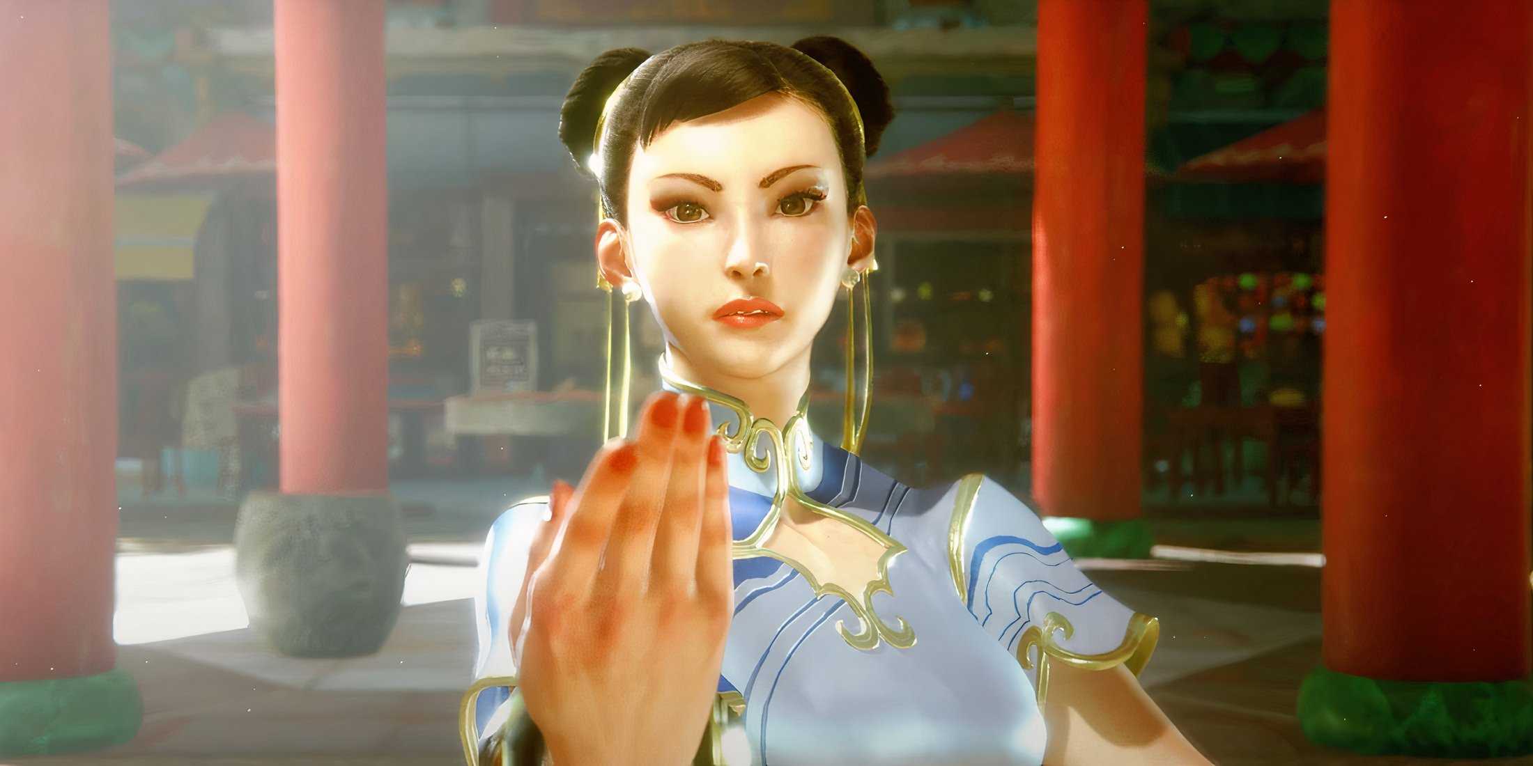 A screenshot of Chun-Li in Street Fighter 6