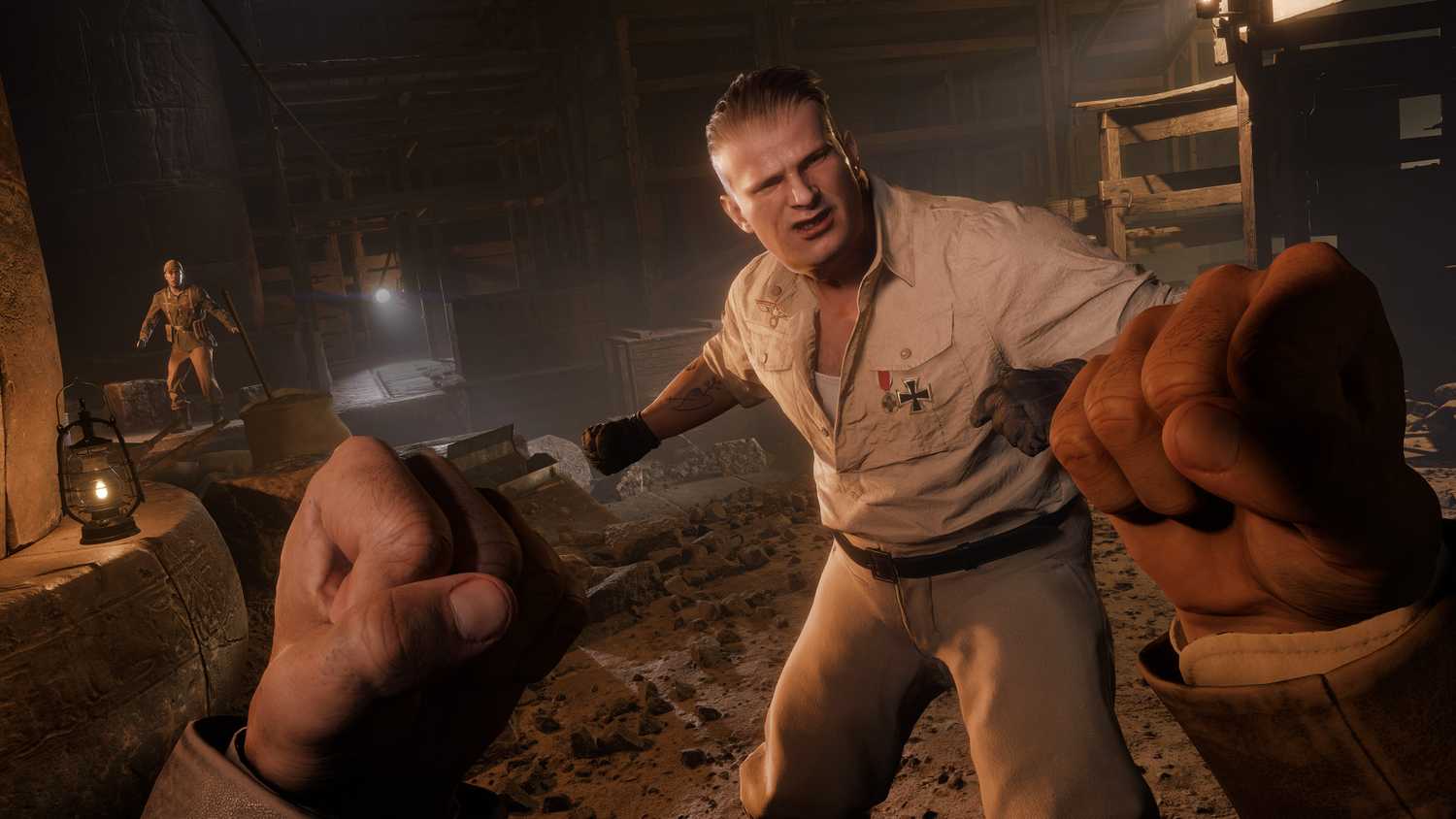A screenshot of combat in Indiana Jones and the Great Circle