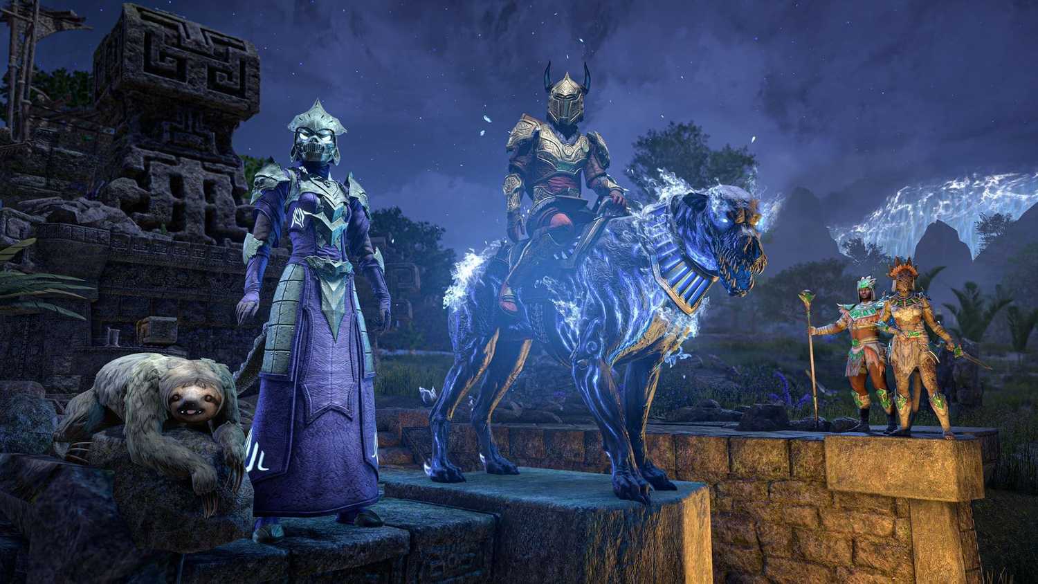 elder scrolls online dude on a flaming mount