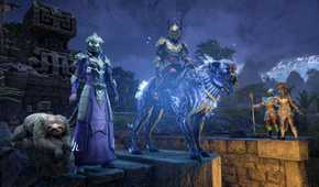 elder scrolls online dude on a flaming mount