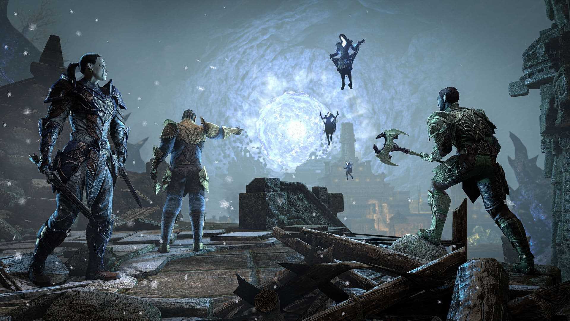elder scrolls online fighting flying wraiths