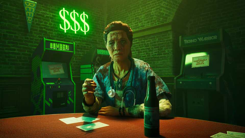 Talking to a lady in a bar