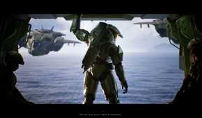 A screenshot of a cinematic from Halo: Campaign Evolved