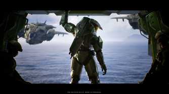 A screenshot of a cinematic from Halo: Campaign Evolved