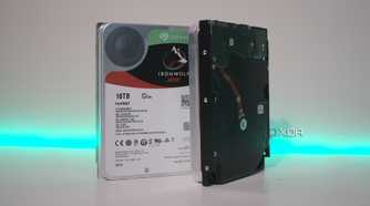 Seagate IronWolf 16TB hard drive.