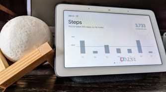 Google Nest Hub with Fitbit data