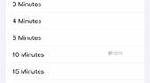 picking the display auto-lock in settings