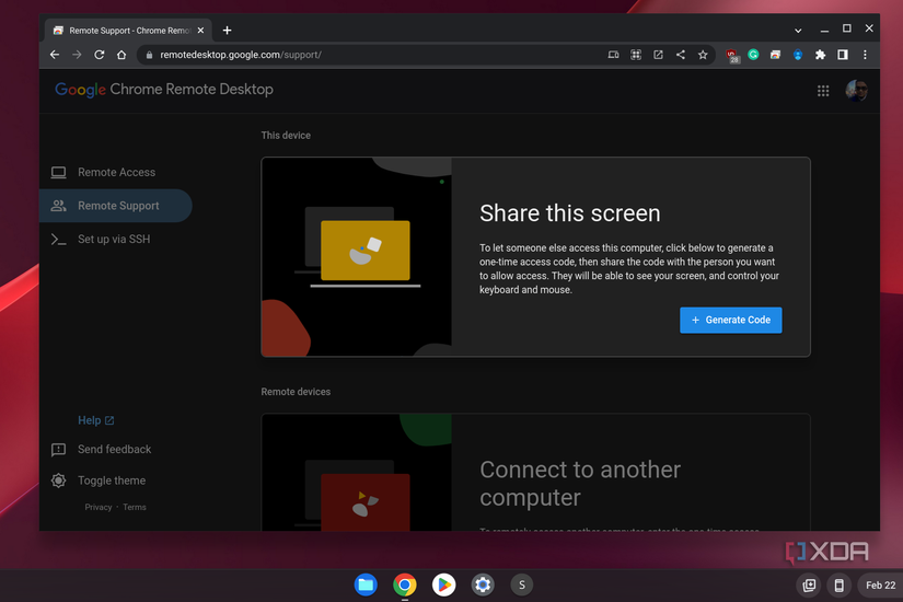 How to remote desktop into a Chromebook