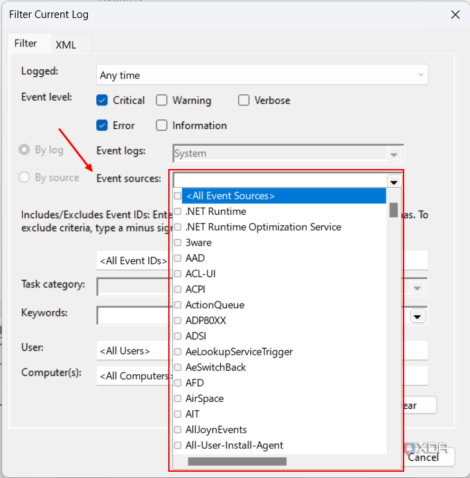How to use Event Viewer to check for errors on Windows 11