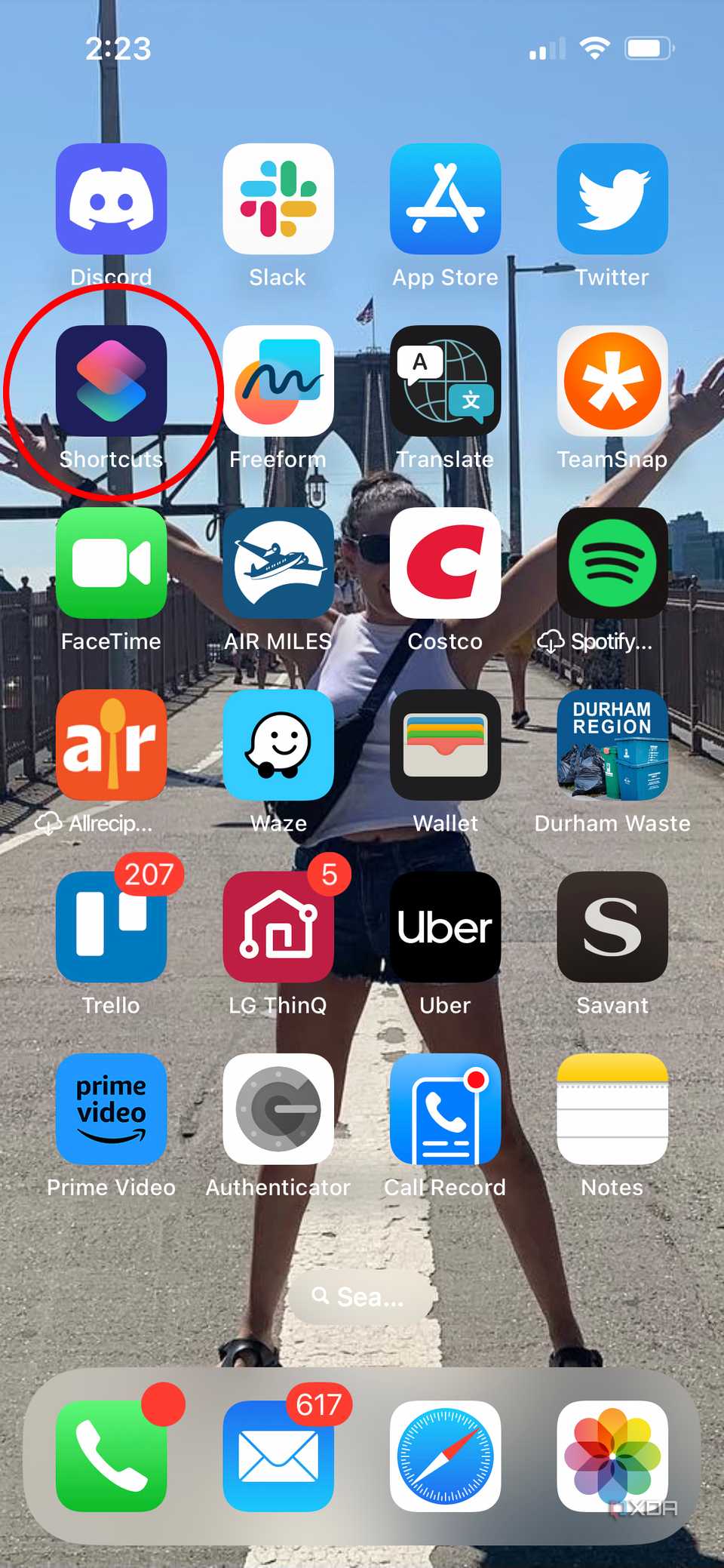 shortcuts app on iPhone Home Screen