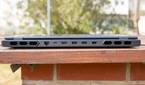 Rear view of the Lenovo Legion Pro 7i Gen 8 with the lid closed showing the ports on the back