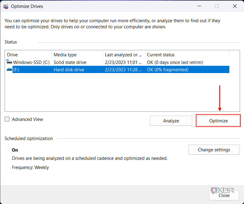 How to defragment or trim your drive on Windows 11