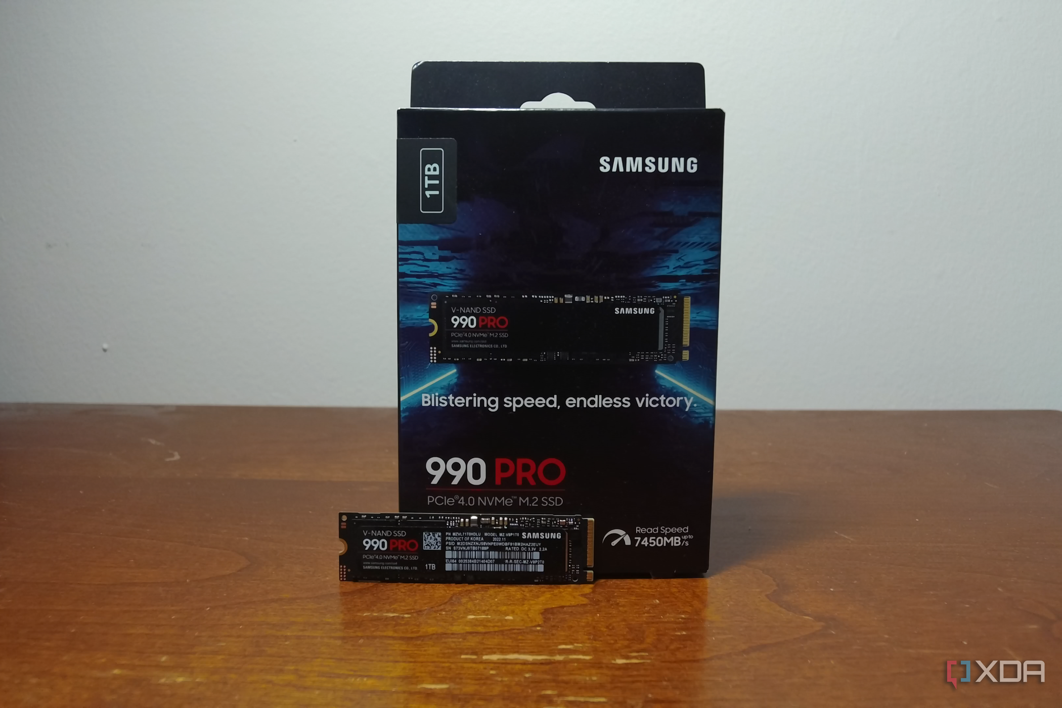 The Samsung 990 Pro SSD.