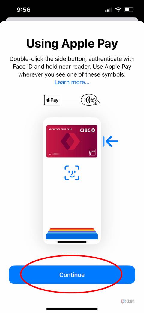 The information page on how to use Apple Pay in Apple Wallet.