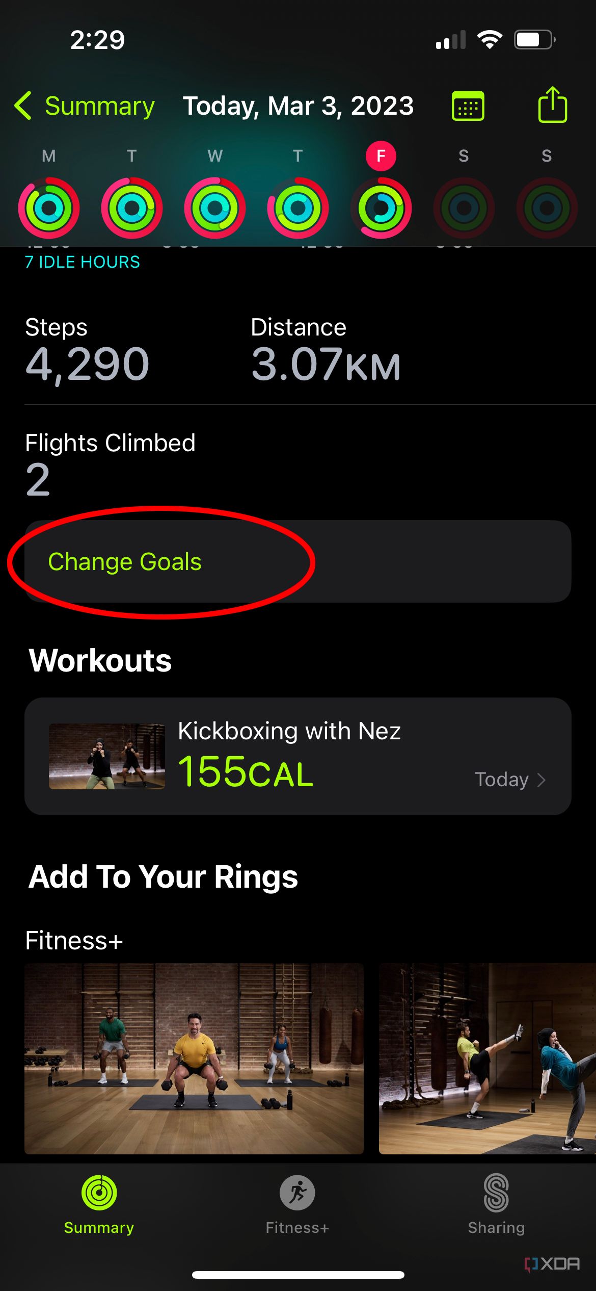 Workout App How To Change Your Fitness Goals On Apple Watch