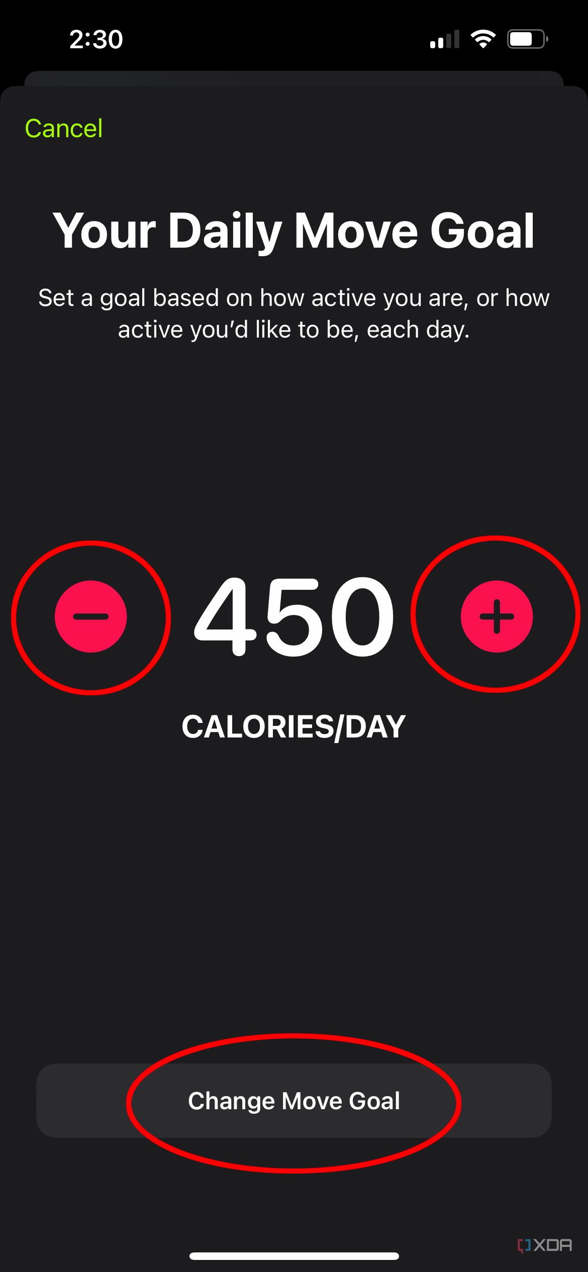 Calorie Goal Calorie Loss Watch Daily Calorie Goal Does The Apple