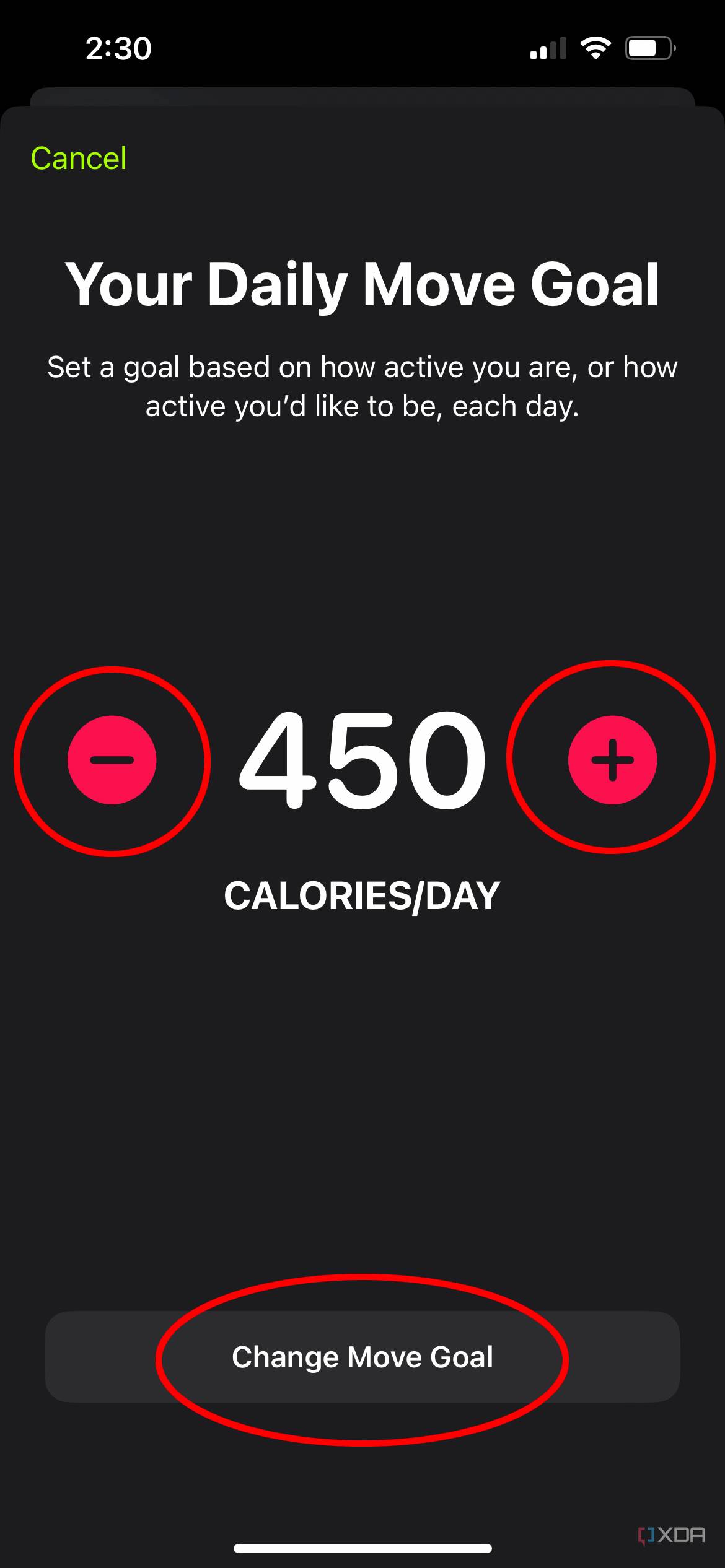 Calorie Goal Calorie Loss Watch Daily Calorie Goal Does The Apple