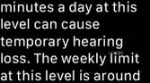 apple watch noise 100db