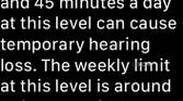 apple watch noise 85db