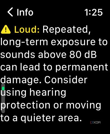 apple watch noise loud