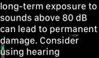 apple watch noise loud